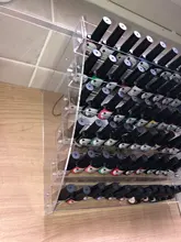 Organizador de exhibición de esmalte de uñas acrílico, 2-3-4-5-6-7 capas, manicura, cosméticos, soporte para presentación de joyería, caja de maquillaje de acrílico transparente