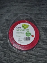 Hilo de desbrozadora de césped, cortador de cepillo, línea de cortacésped, piezas de repuesto (rojo), 2,4mm x 15 metros, 1 ud.