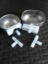 Breeding-Equipment Nipple-Drinking Rabbit Water-Bowl Mink Fox 1pcs Stainless-Steel Anti-Scratch