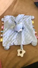 Toalla de apaciguamiento para bebé, Adorable manta de seguridad cuadrada suave, toallas de peluche de felpa, edredón, cojín para dormir, juguete para regalo