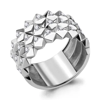 

Silver ring with cubic zirconia