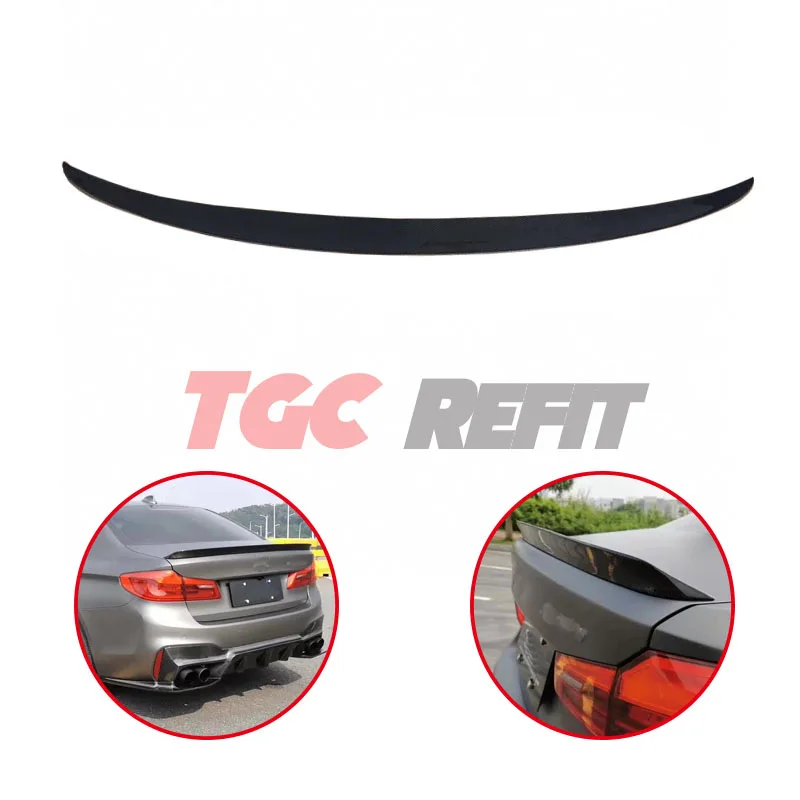 

For BMW 5 Series G30 G38 3D Style Real Carbon Fiber Rear Tail Wing Trunk Lip Spoiler Car Products Exterior Parts