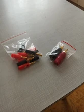 1 par (negro + rojo) de terminales Rojo Negro amplificador de conector Terminal de encuadernación conector tipo Banana para altavoz Jack adaptador de enchufe