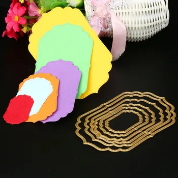 

6pcs/set Nested Frames Metal Cutting Dies Stencils for DIY Scrapbooking Album Paper Cards Decorative Crafts Embossing Die Cuts