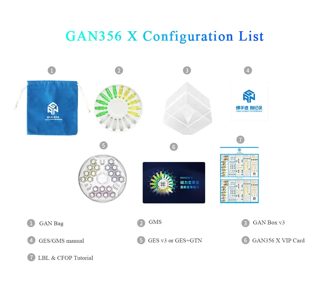 Gan356 X 3x3 Магнитный магический куб gans 3x3x3 куб GAN356X Магнитный 3x3 Головоломка Magic cubo GAN 356X3x3 скоростной Магнитный куб