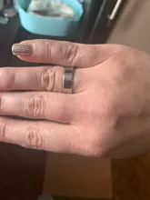 Anillos de acero inoxidable para mujer y hombre, joyería de boda, color negro, ancho de 6mm