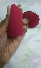 Puff cosmético en polvo para mujer, base de maquillaje esponja, belleza para maquillaje, herramientas y accesorios, forma de gota de agua, 1 ud.