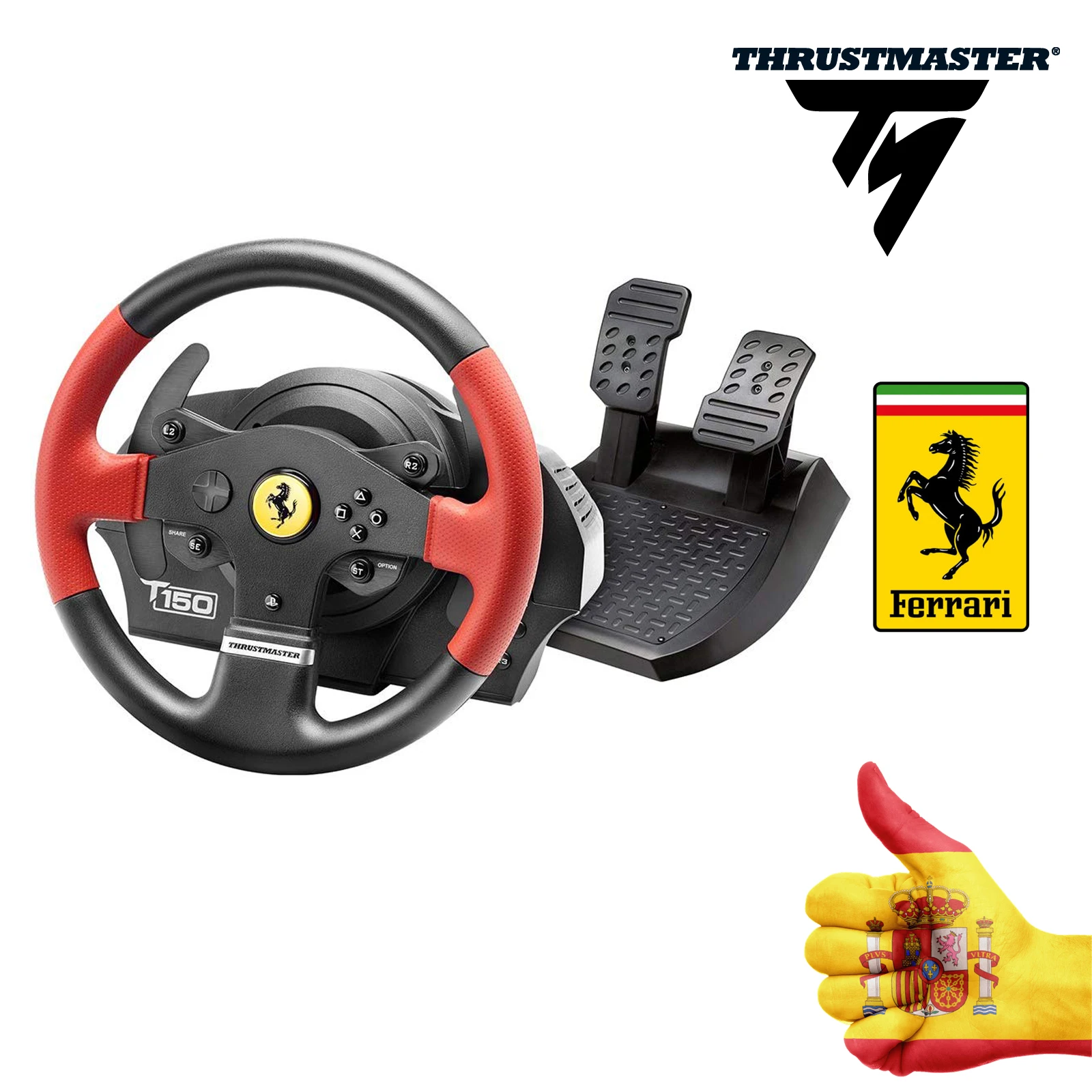 Thrustmaster T150 Ferrari Editionsteering Wheelps4/ps 3/pcforce Feedbackofficially Licensed