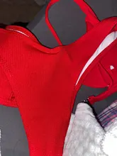 Conjunto de Bikini brasileño sin relleno para mujer, bañador Sexy de estilo vendaje de 4 colores, triangular, envío directo