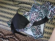 Swimwear Women Swimsuits Bikinis-Set Bathing-Suit Biquini Beach-Wear Leaf-Print Riseado