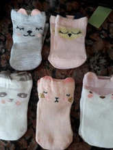 YWHUANSEN-Calcetines de malla de verano para recién nacidos, bonitos calcetines de dibujos animados para niñas, calcetines finos de algodón suave para niños, 5 par/lote