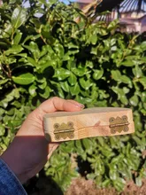 Diente de bebé caja de francés/inglés/español/ruso/italiano de madera organizador para dientes de leche de los muchachos de las muchachas de recuerdos para bebés regalo