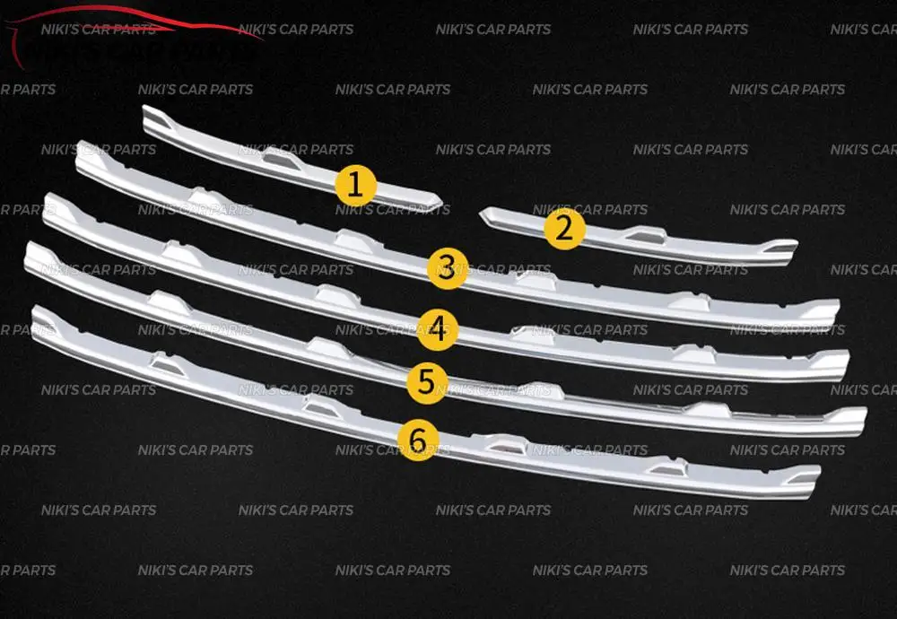 Cover of radiator grill case for Subaru Forester- ABS plastic 1 set / 6 pcs molding decoration car styling