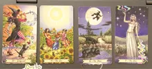 Tarot-Cards Deck Table-Board-Games Divination Witchcraft Fate Silver English Guidebook