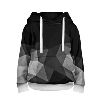 

Children's sweatshirt 3D abstract Gray