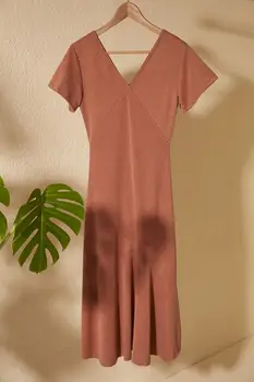 

Trendyol V Collar Knitted Dress TWOSS20EL2964