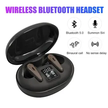 

Wireless Earphones TWS A5 Bluetooth Headphones HIFI Sound Music Headsets Earburds With LED Display Power Bank With Microphone