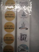 Pegatinas de papel Kraft hechas a mano con amor, etiquetas adhesivas redondas de 25mm para hornear, decoración de boda, decoración de fiesta, 50-500 Uds.