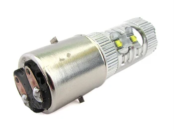 

Led lamp H6 B35 BA20D double lights 50W 12V 10 Smd Cree 5W for motorcycle Scooter very bright