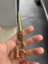 Tijeras de pelo de 6 pulgadas para peluquería de salón profesional, tijeras de peluquero japonés, mango de dragón colorido, tijeras de estilo
