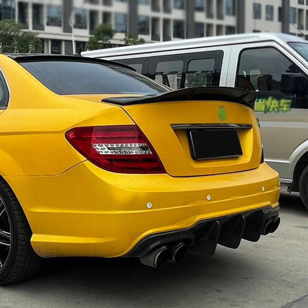 Rear Trunk Lid Car Wing Ducktail Lip Spoiler For Mercedes Benz C Class