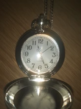 Reloj de bolsillo de cuarzo para hombres y mujeres, cadena colgante de plata, relojes para regalo, Retrato del líder de Rusia