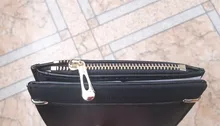 Billeteras de cuero para mujer, Mini monedero con broche, portatarjetas sólido, billeteras cortas a la moda, billetera con cremallera pequeña