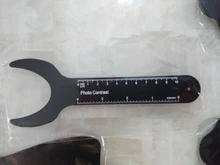 Fondo de ortodoncia Dental, tablero de contraste con imagen de la foto, placa de mejilla Oral con marca de escala, herramientas de dentista autoclavables, color negro, 6 uds.