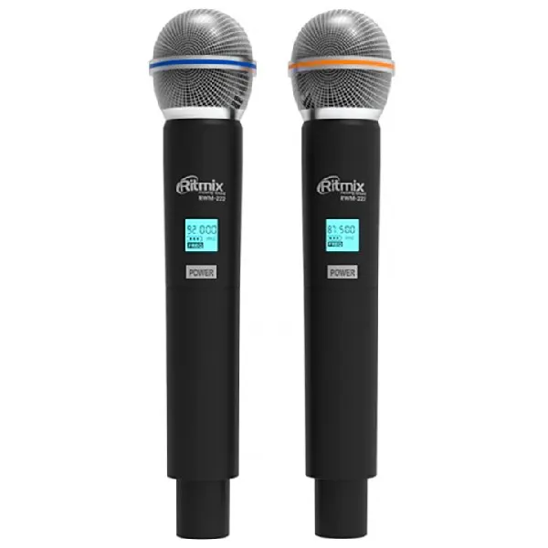 Микрофон динамический беспроводной Ritmix RWM-222 black