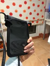 Cartera con pantalla táctil para teléfono móvil, bolso de mano con correa de cuero para Smartphone, Iphone X, S10, Huawei P20