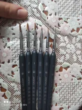 6 uds pelo de comadreja pinceles pintura de agua Color pincel dibujo pintura pluma accesorios para los estudiantes adultos (1 + 2 + 3 + 0 + 00 + 000)