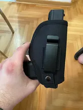 Bolsa de pistola táctica para exteriores, cinturón de transporte oculto, IWB Clip de Metal, funda de nailon para Glock 17, 19, 20, accesorios de caza