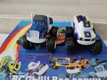 Alta calidad 6 unids/set Blaze juguetes ruso Crusher camión vehículos figura Blaze juguete regalos para los niños
