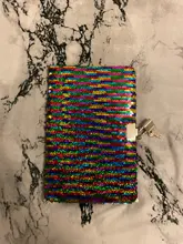 Cuaderno creativo colorido con lentejuelas, diario secreto con cerradura Reversible, diario privado, diario de viaje mágico, regalo