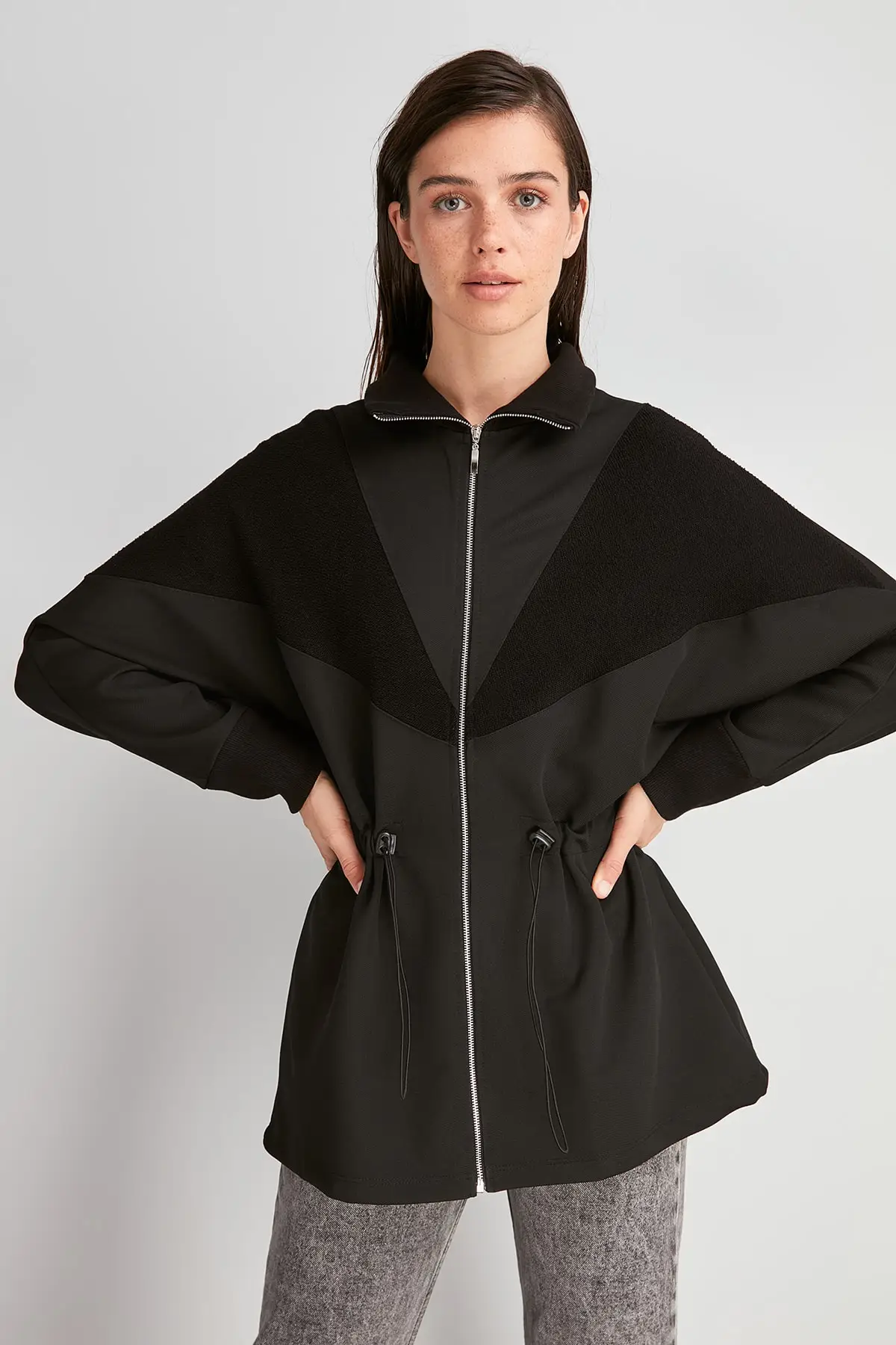 Trendyol трикотажная куртка на молнии TWOAW20CE0370