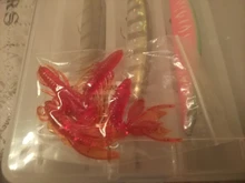 Silicone Bait Float Wobbler Shrimp Lobster Worm Fishing-Lure Lizards Twintails 4pcs 2g