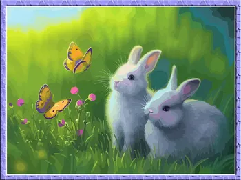 

Painting by numbers "on the green meadow" color kit ce206