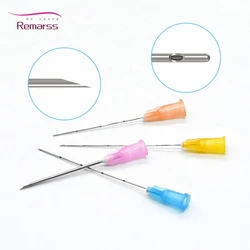 Free Shipping 50pcs Blunt Tip Micro Cannula For Hyaluronic Acid Filler Injection 18G 21G 22G 23G 25G 27G 30G