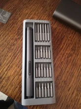 Nuevo Xiaomi Mijia eléctrico Kit de destornilladores de precisión 2 de Control de par 400 tornillo 1 tipo-C recargable de aluminio magnético caso