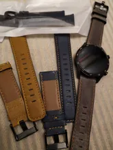 Correa de cuero genuino para samsung Galaxy watch 46mm engranaje de correa S3 Correa Frontier 22mm reloj Huawei 2 gt Correa 46mm