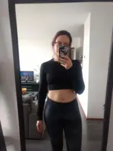 Vital sin costuras de manga larga Top de Yoga ropa deportiva gimnasio entrenamiento shorts de manga acolchada Push Up deportes Bra Tops de entrenamiento