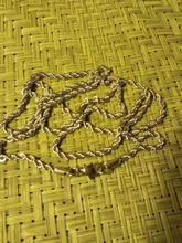 Collar de cadena de cuerda retorcido de Color dorado para hombre, rapero de Hip Hop, gargantilla de cadena de acero inoxidable de 3MM, Gargantilla minimalista, joyería C022