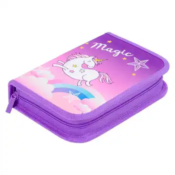 

Pencil Case 1 compartment, Berlingo "magic unicorn", additional. folding section, with filling
