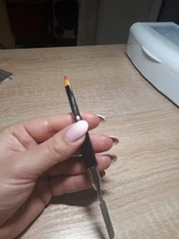 1 Pc doble lado arte de uñas cepillo UV Gel pluma dibujo cepillado Tip de uñas de acrílico constructor de uñas de arte herramienta