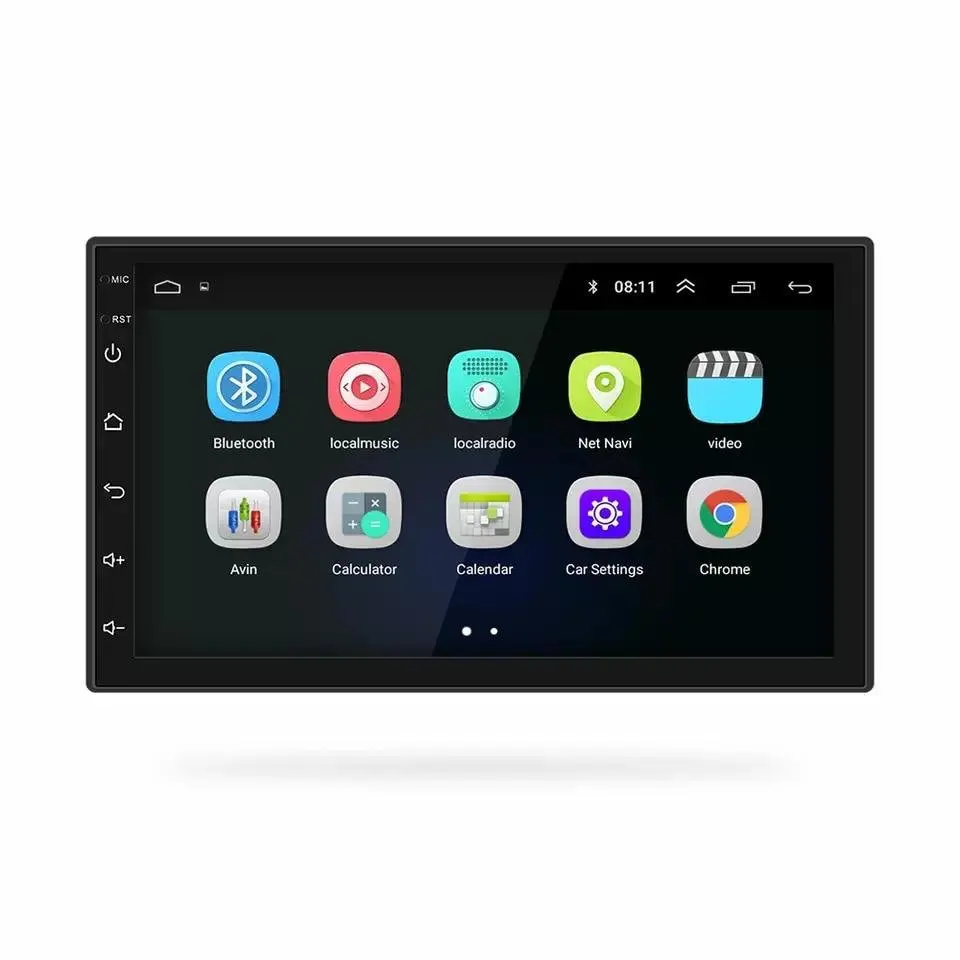 Автомагнитола MyLatso 4S Android 8.1 GO HD Авторадио мультимедийный плеер сенсорный экран Авто аудио стерео MP5 Bluetooth USB TF