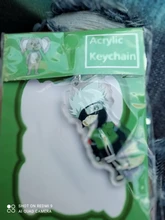 Llavero acrílico de doble cara, colgante de llavero, accesorios de Anime, llavero de dibujos animados