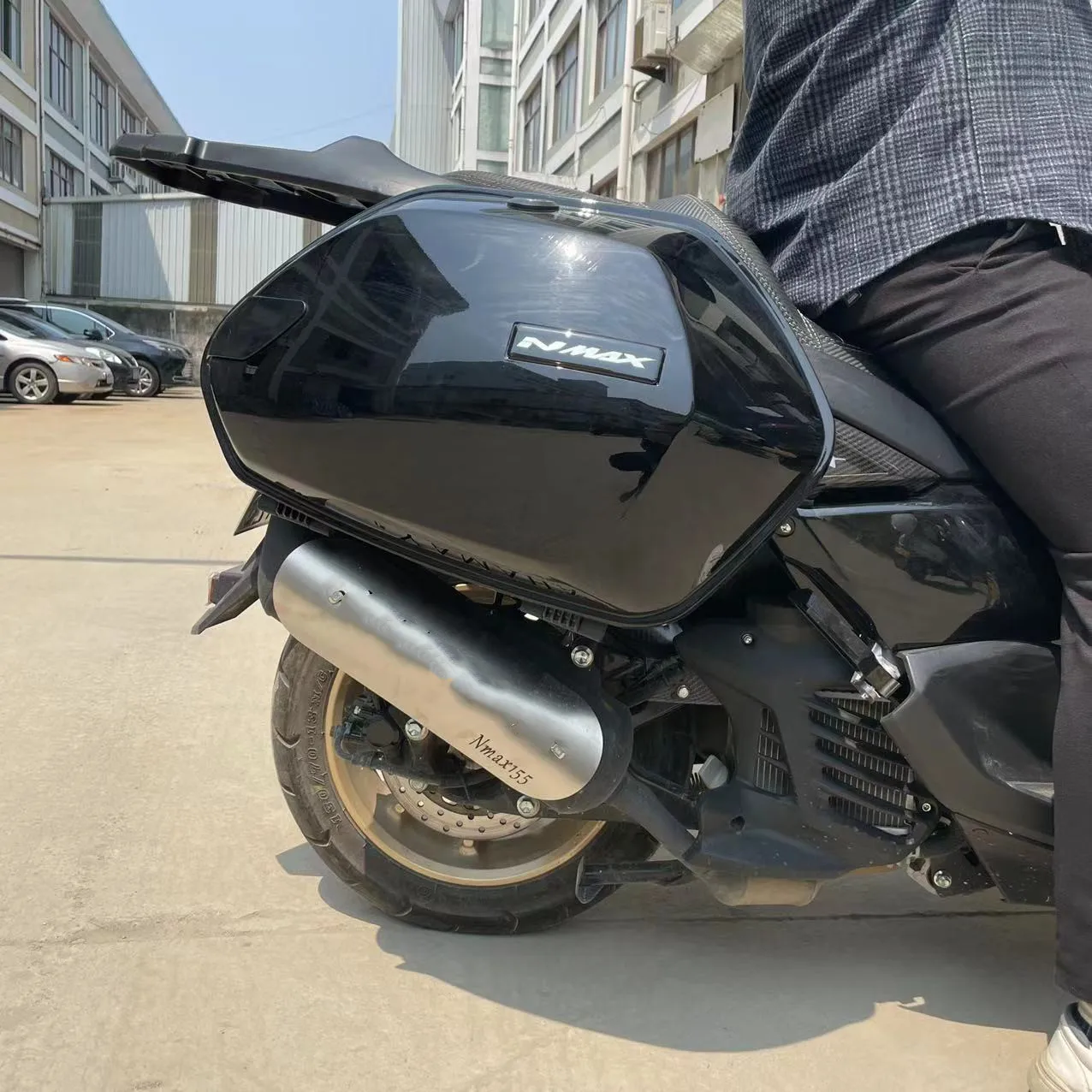 Modified Motorcycle NMAX155 nmax2020 2024 sidebox toolbox saddle Bag Side Box Luggage case with led for nmax125 150 2021 2024