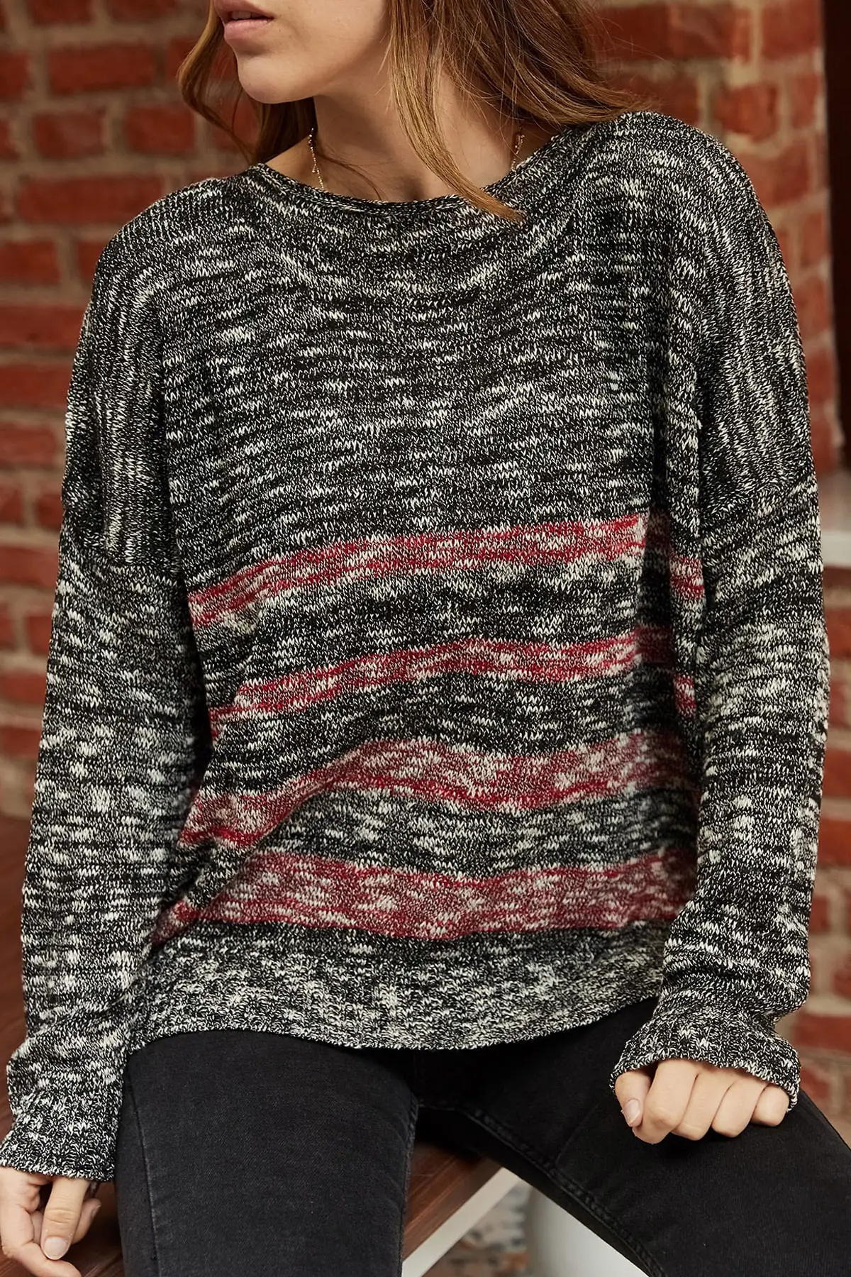 5x the Han Women 'S Striped Sweater 9KXK3-42189-03 |