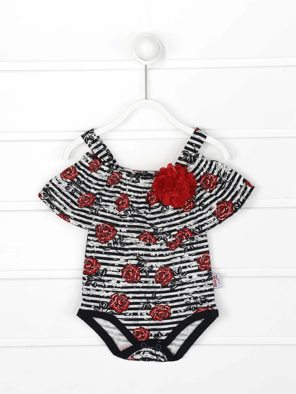 082-4236-002 Kırmızı Yazlık Kız Bebek Külot ve Tulum (3)
