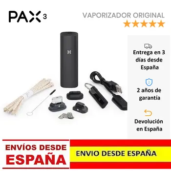 

Pax | PAX 3 - Original vaporizador Portátil Premium - Hierba Seca Resina Wax Concentrados - Garantía 10 años Kit Completo
